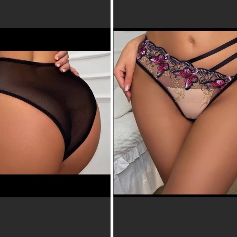 2 Medium Stretchable Underwear Elastic & Mesh or Small Trio - Picture 4 of 6